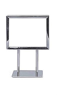 5 ½ X 7 Inch Twin Stem Metal Countertop Sign Holder