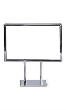 7 X 11 Inch Twin Stem Metal Countertop Sign Holder