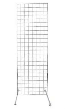 2 X 6 Foot Chrome Standing Grid Screen