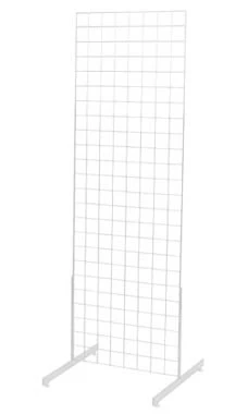 2 X 6 Foot White Standing Grid Screen