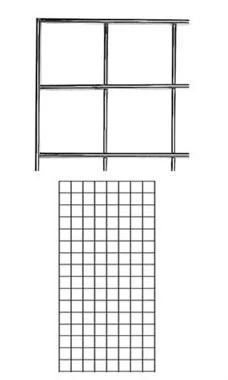 2 X 4 Foot Chrome Wire Grid Panel