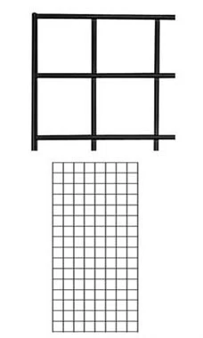 2 X 4 Foot Black Wire Grid Panel