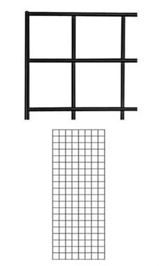 2 X 5 Foot Black Wire Grid Panel