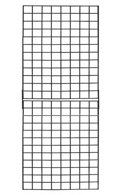 2 X 6 Black Collapsible Wire Grid Panels