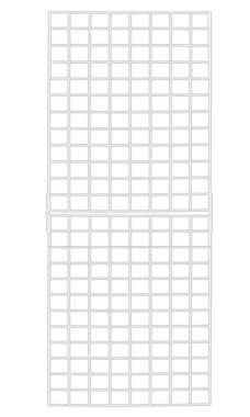 2 X 6 White Collapsible Wire Grid Panels