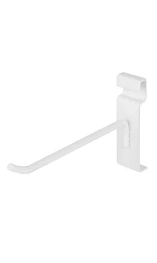 6 Inch White Peg Hook For Wire Grid