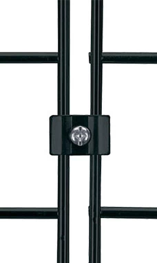 Black Wire Grid Panel Connector