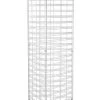 White Triangle Wire Grid Tower With Base And Casters