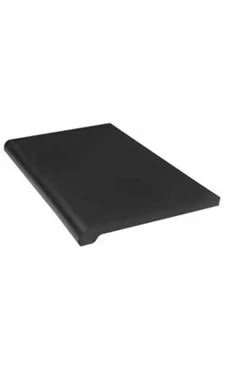 13 X 24 Inch Bullnose Black Injection Molded Shelf