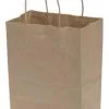 Medium Natural Kraft Paper Shopping Bags - Case Of 250 -Pet Grooming Tools 92107