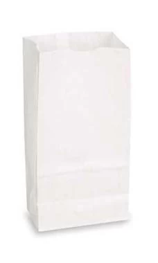 Small White Paper Sacks - Case Of 1,000